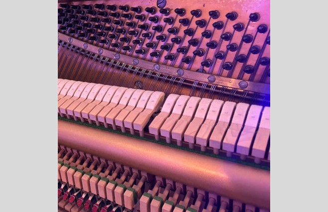 Zender Satin Mahogany 108 Upright Piano, Used - All Inclusive Premium Package (SN:59013) - Image 11